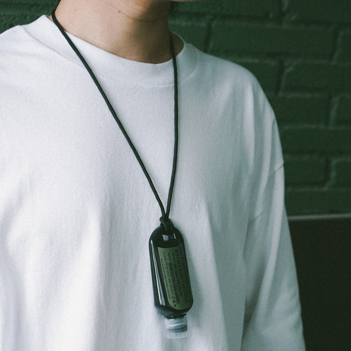 STRL Retro Military Card Concept Portable Protection Free Wash Hand Sanitizer Alcohol Disinfection Gel Rope Spoon Spoon 