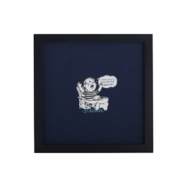 STRL 21SS Crying Baby personalized printed fabric hand-mounted solid wood hanging painting decorative painting