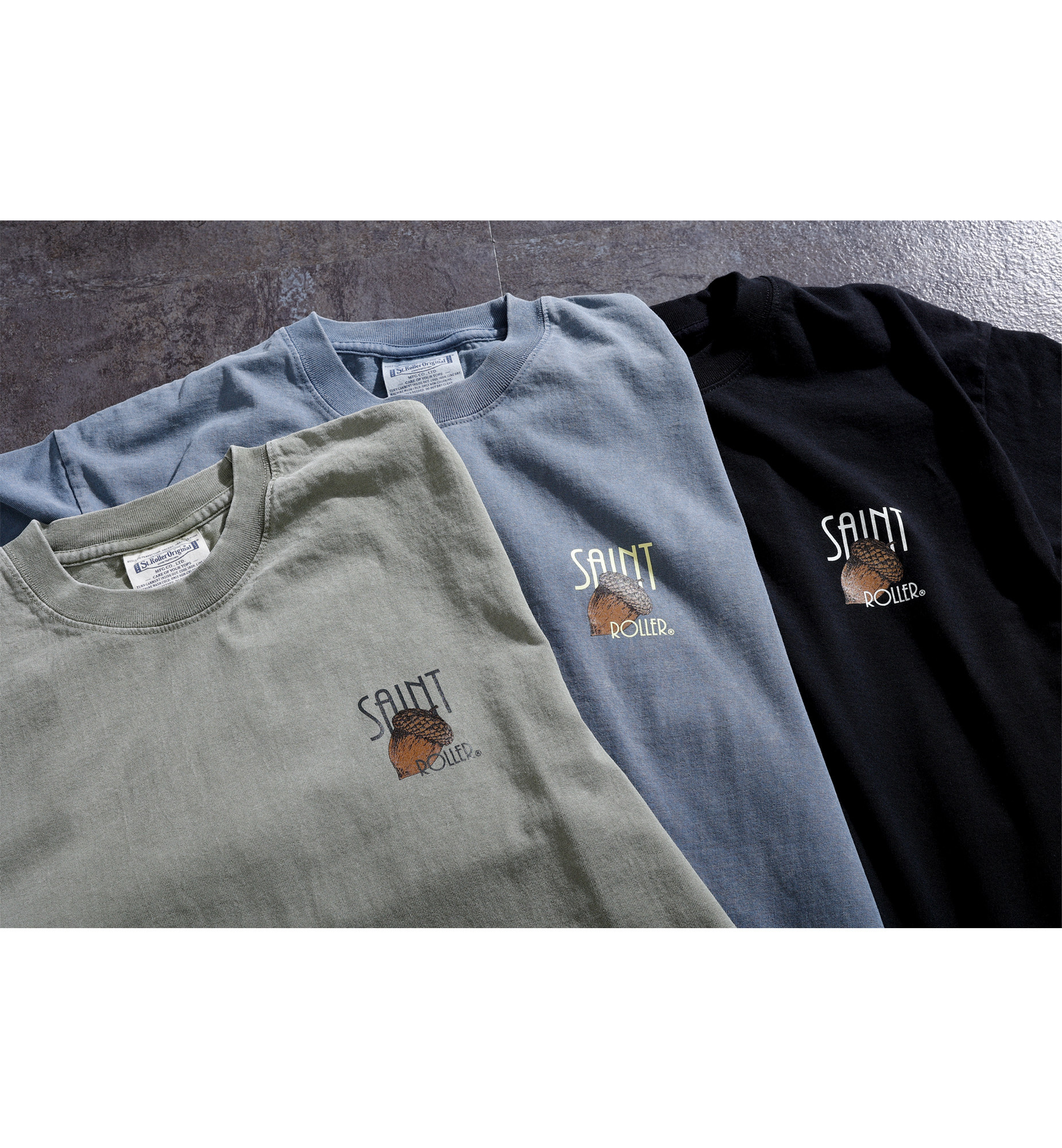 STRL 21SS BIG BANG acorn print LOGO loose casual short-sleeved T-shirt TEE