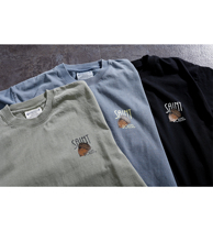 STRL 21SS BIG BANG acorn print LOGO loose casual short sleeve T-shirt TEE