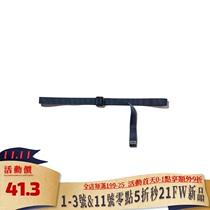 BADMIND 20SS American Street double buckle LOGO embroidery belt