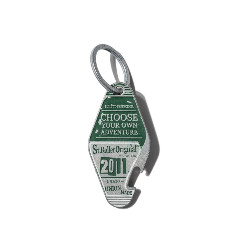 (St Roller official online shop)2018SS Made old metal hotel room card keychain bottle opener