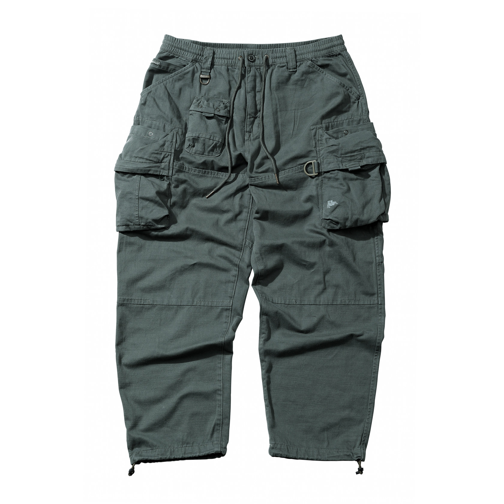 STRL 21SS asymmetrical multi - pocket loose relaxed and relaxed beam rope can be trousers