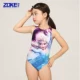 Zoke zhouke trẻ em mới Xiêm tam cô gái đồ bơi chuyên nghiệp trò chơi đào tạo hoạt hình dễ thương - Bộ đồ bơi của Kid
