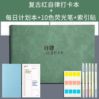 Retro Green 1 книга+1 ежедневный план 1+10 -Колорные расплавленные ручки+индексные наклейки.