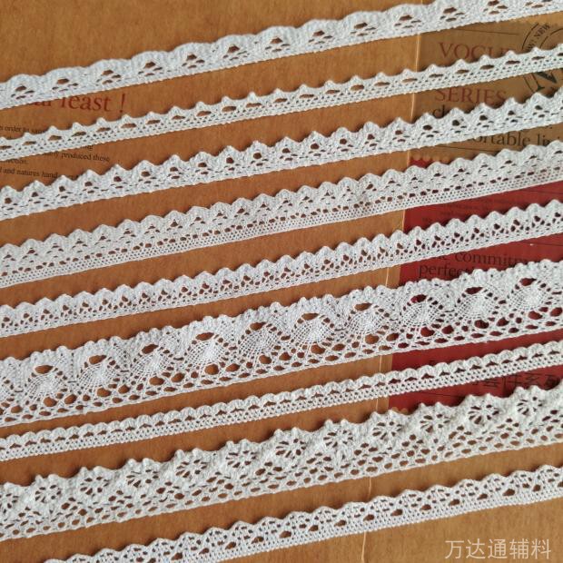 Cotton Lace Trim Accessories Summer Quilt Four-Piece Set Cotton Lace Sofa Cushion Clothing Lace Trim Tablecloth Curtain DIY Fabric Art
