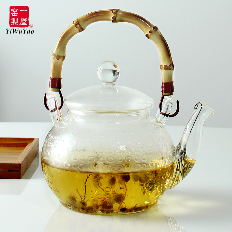 One-house kiln glass tea with hot flower teapot Magic teapot FH-716MNTS 600ML