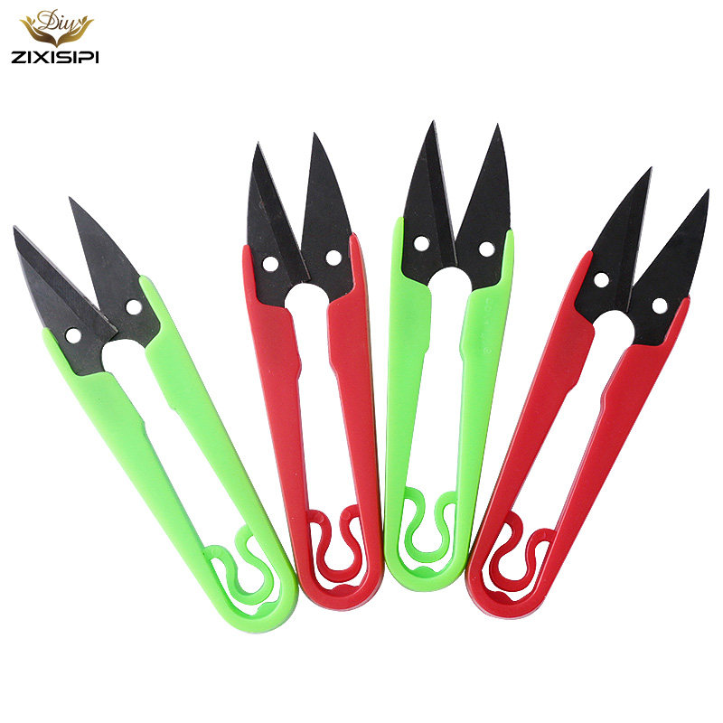 U-shaped scissor wire scissor yarn scissor cross stitch with small scissors sewing scissors DIY tool　