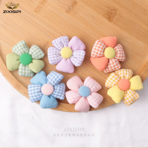 Цветовые цветы Трехмерная филе сетка с пятью вещественно цветами Новый DIY Hair Clip Material, обувь для одежды, носки и дополнительные материалы