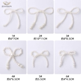 Белый аксессуар из жемчуга с бантиком, заколка для волос, ожерелье, обувь, аксессуары