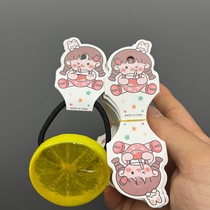 Soda Girls Live Broadcast Room Hair Accessories Hairband Display Folded Cardboard Cute Children’s Hair Rope Necklace Packaging Card Head