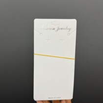 Enlarge hot silver leather pattern necklace cutout packaging cardboard earrings card popular jewelry two-piece set tag base plate