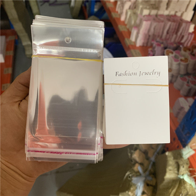 KP112 Ear acupuncture cardboard for live broadcast 5 2*7 8 small ear acupuncture card plus a 7*14 about 200 transparent bags