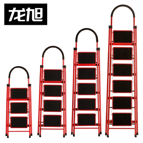 Складные педали из нержавеющей стали, универсальная металлическая лестница, 2м