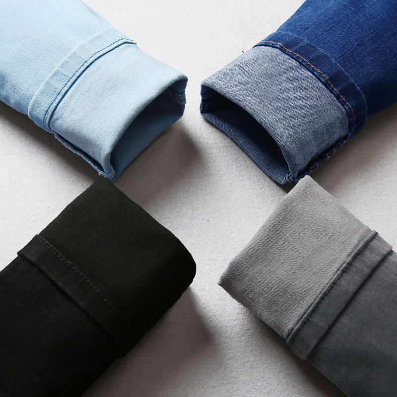 Black Jeans Woman Spring Autumn 2022 New Summer Thin High Waist Elastic Tight Pants Slim Fit SMOKE PIPE PANTS