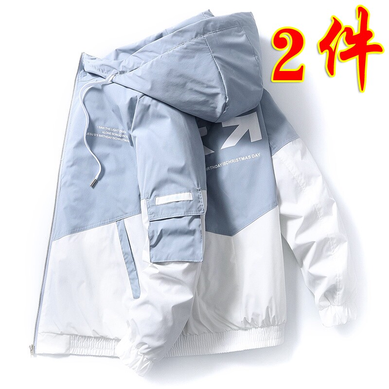 2021 Fall New Tooling Jacket Loose large size Multi-bag medium Long version Outdoor jacket casual menswear jacket