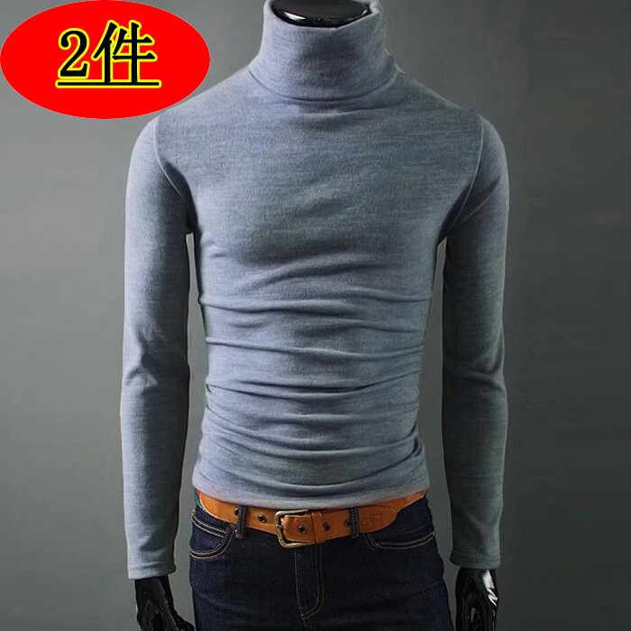 Sweater men's spring and autumn season new Korean version Trend casual round collar needlework Weaselwear Slim Fit in the inner hitch