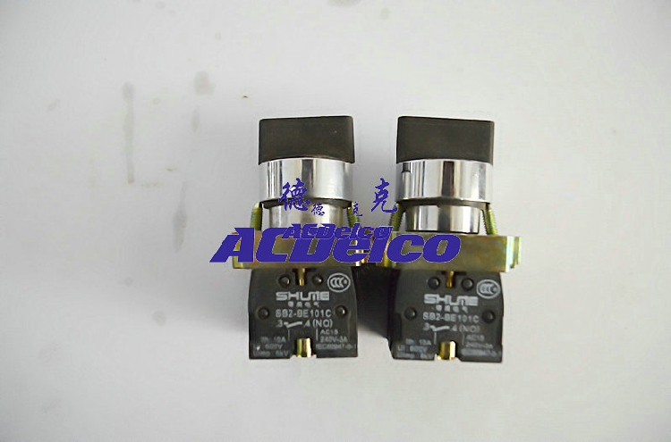 Knob switch double head saw Schneider plastic steel welding machine fittings plastic steel window lock two three switches emergency stop