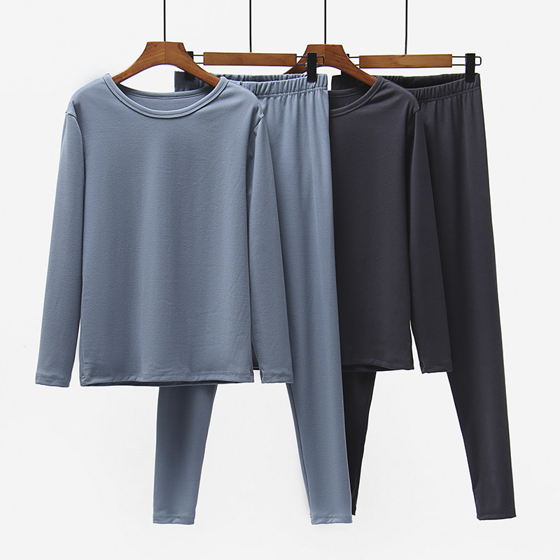 Men's Denver thickening household clothes pajamas autumn sanitary pants suit pure glyceric acid close warming clothes autumn and winter