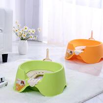 Pet squatting cat litter box semi-enclosed cat toilet double-layer cat supplies sit-down pet toilet toilet