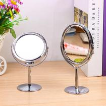 ins style office small mirror makeup mirror female portable student dormitory desktop standable mini makeup mirror