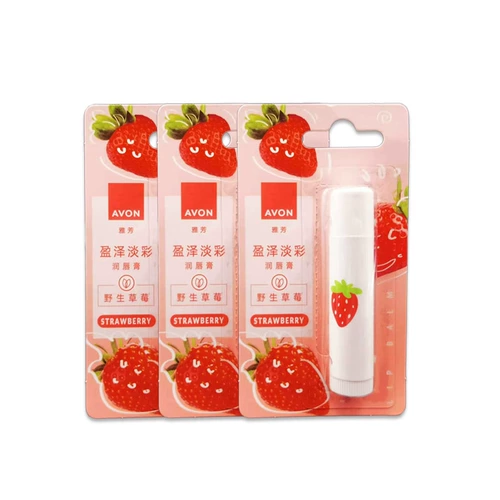 Клубника, бальзам для губ, увлажняющая водостойкая защитная бесцветная помада, против трещин