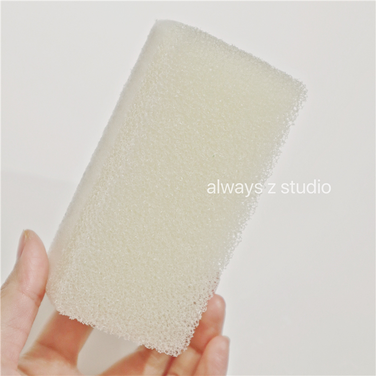 AlwaysZ white double-sided sponge kitchen dishwashing foam decontamination cleaning dishwashing sponge dishwashing artifact