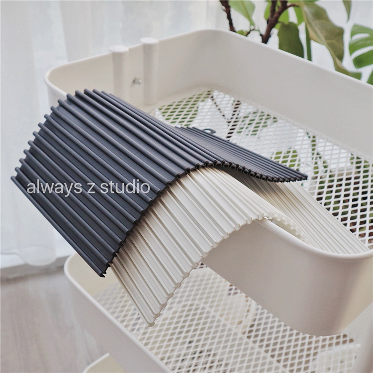 AlwayZ kitchen stripe drain insulation pad pad silicone storage absorbent coaster cup cute anti-scalding pad