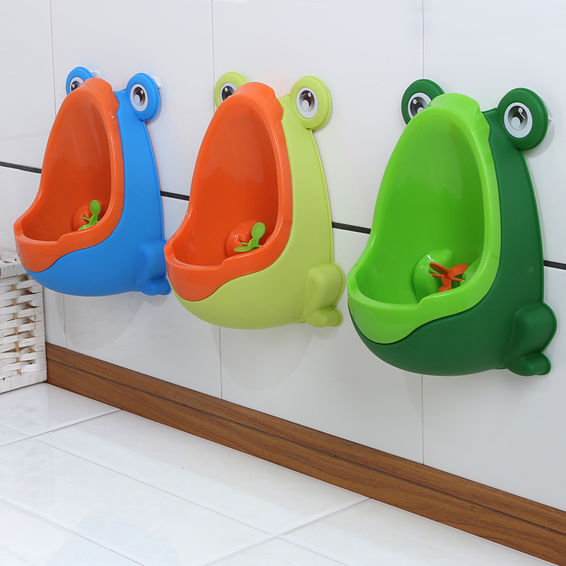 Baby urinal boy hanging wall type urinal toddler standing upright poop urinalic pot boy big mouth frog urine bucket