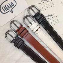  @Fangshao mens clothing personality Hong Kong style wild student belt fashion pin buckle mens Korean belt casual trend wild