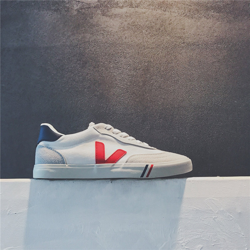 方少港风男装 2017新款V型图案男士低帮鞋韩版青年板鞋潮流板鞋