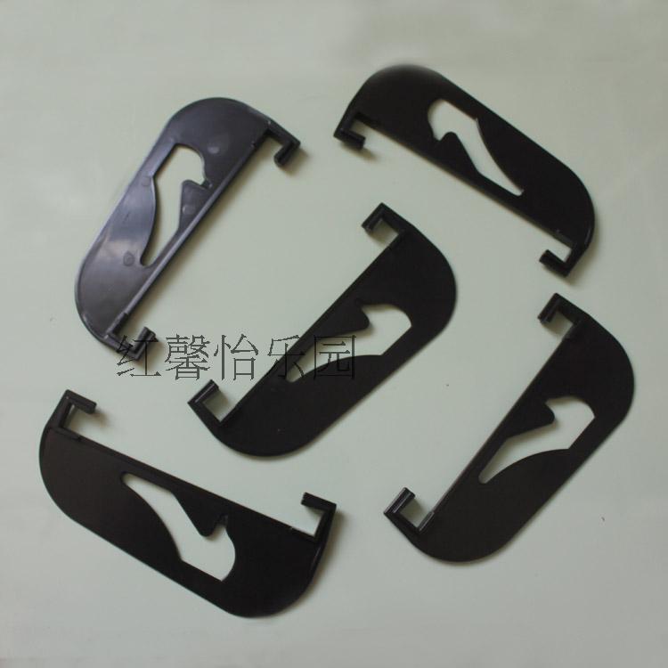 Phụ kiện nội thất giày dép Tách nhựa màu đen có ốc vít Phần cứng bản lề Phụ kiện bảng - Nhà cung cấp đồ nội thất Móc treo chim gắn tường