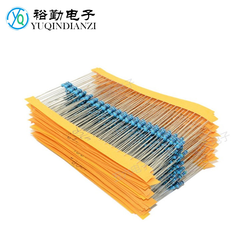 1/4W直插色环电阻元件包金属膜 共675只 0.25W 常用27种 每种25只