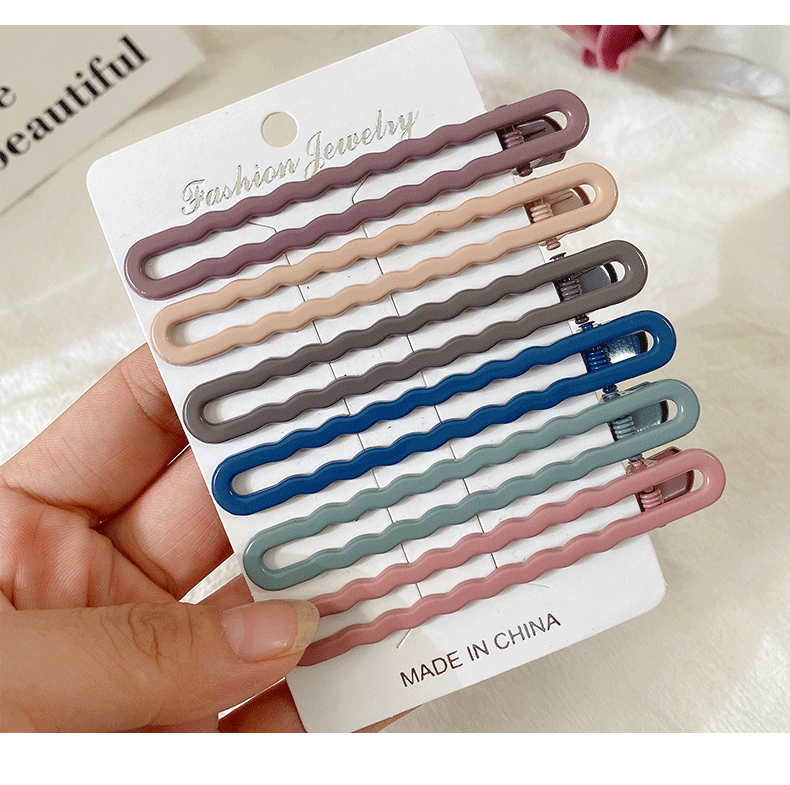 Morandi Color Hairpin Headdress Broken Hair Fixed Hair Clip Hairpin Wholesale display picture 2