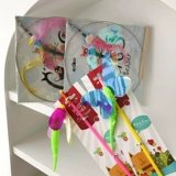 Новая Тайвань Эми Кэрол перья насекомых, блестки, дразнящий набор кошек, длинная рыбацкая стержень, дракоза бабочек