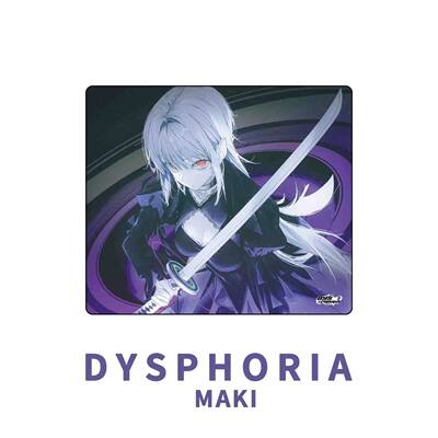 DYSPHORIA MAKI tempered glass mouse pad for women's FPS gaming, extra-large