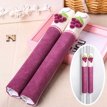 Thickened warm double-door refrigerator handle gloves handmade fabric door handle protective cover handle armrest anti-slip cover