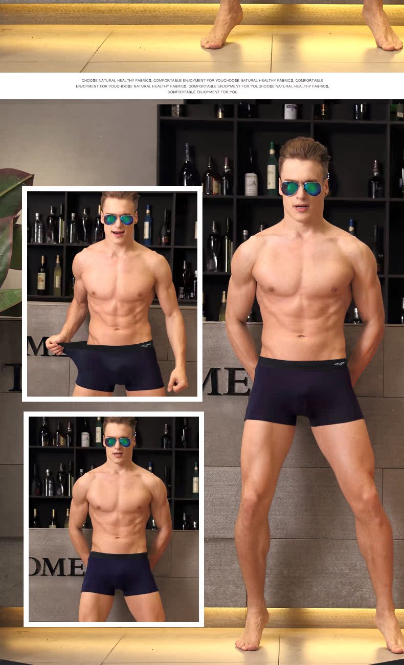 Quần lót nam cực nam quần cotton boxer 200 pounds chất béo cộng với phân bón XL quần cha lỏng do lot nam