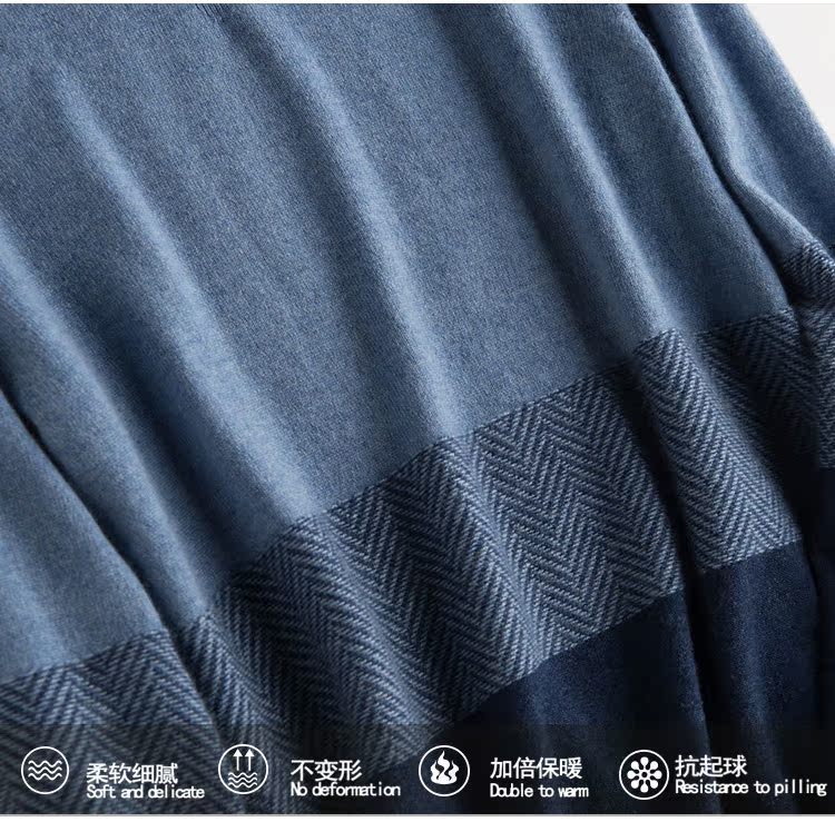 Áo len cashmere nam mới 100% áo len cashmere nguyên chất Áo len mùa thu và mùa đông chạm đáy áo tròn cổ cashmere áo oversize nam