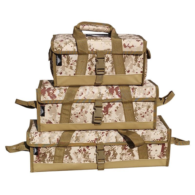 Coman camouflage kit Outdoor camping picnic storage bag Camping large capacity multi-purpose debris finishing bag