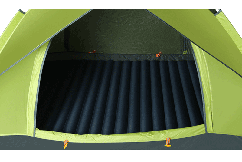 Ngoài trời PVC tự động bơm chân đôi bơm hơi đệm dày 10CM không khí đệm ẩm giữ ẩm lều pad nghỉ trưa pad - Thảm chống ẩm / Mat / Gối thảm trải đi picnic