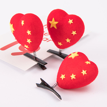 Selling cute artifact spring yellow chicken and duck hairclip childrens hair hoop hair accessories micro-business scanning code push small gifts