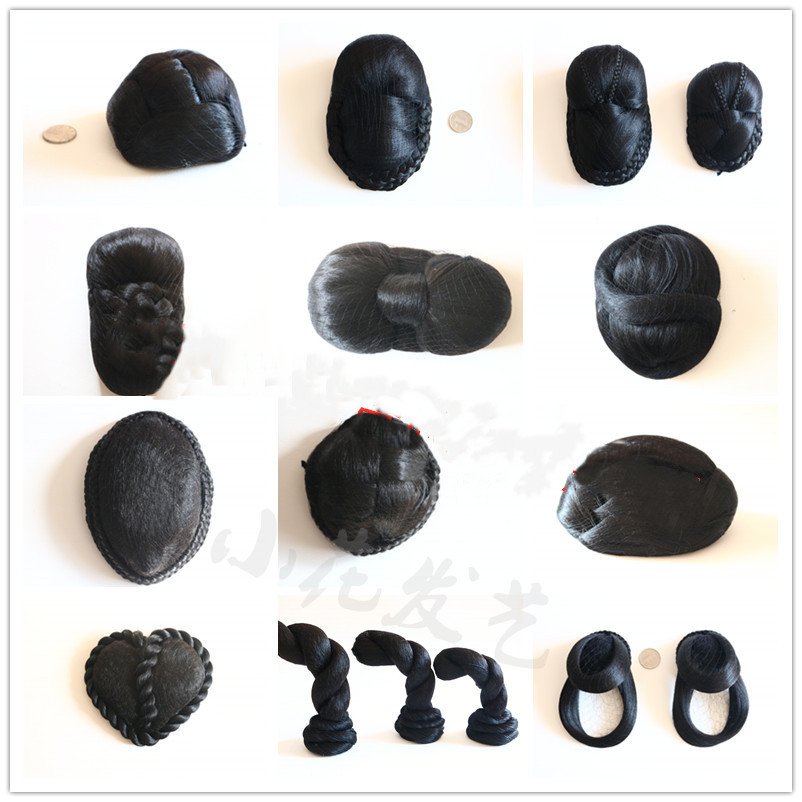 Ancient Wind Hanfu Rear Brain Spoon Wig Bag Photo Gallery Shooting Bride Show And Styling Overhead 100 Hitch for a Hair Bun