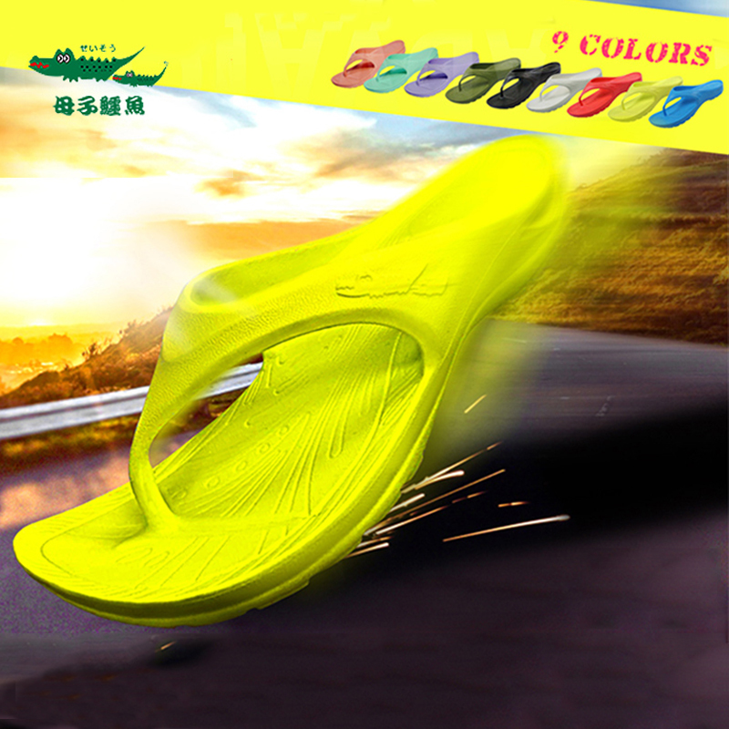 Chinese Taiwan Imported Supercar Y Flip-Flops Mother-Child Crocodile Third-Generation Flip-Flops Thick-Soled Marathon Sports Shoes with Air Cushion