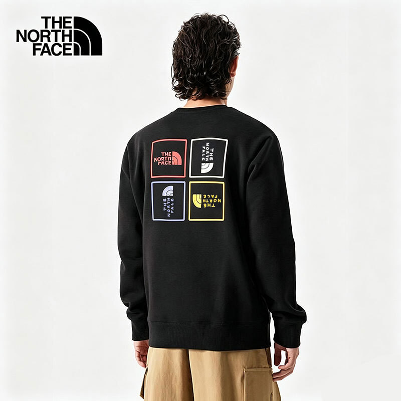 Thenorthface Outdoor Men's and Women's 25 Autumn and Winter New Casual Knitted Round Neck Pullover Sweatshirt 8f0t