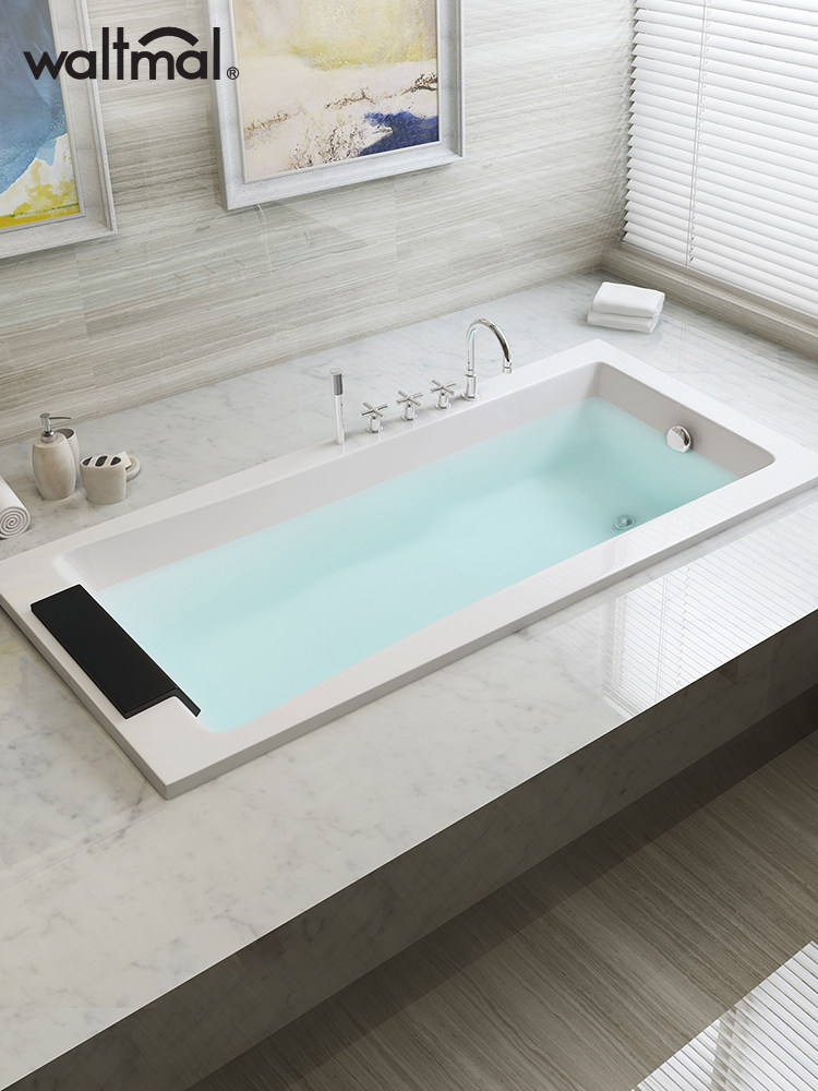 Built-in bathtub Single acrylic bath tub Ordinary adult home surf massage heated bath Small apartment type