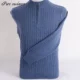 Tinh tế Nội Mông Mùa đông Áo len cashmere tinh khiết Đàn ông dày ấm Giảm trưởng thành Tuổi trẻ giản dị Áo len cashmere Y82 - Áo len Cashmere