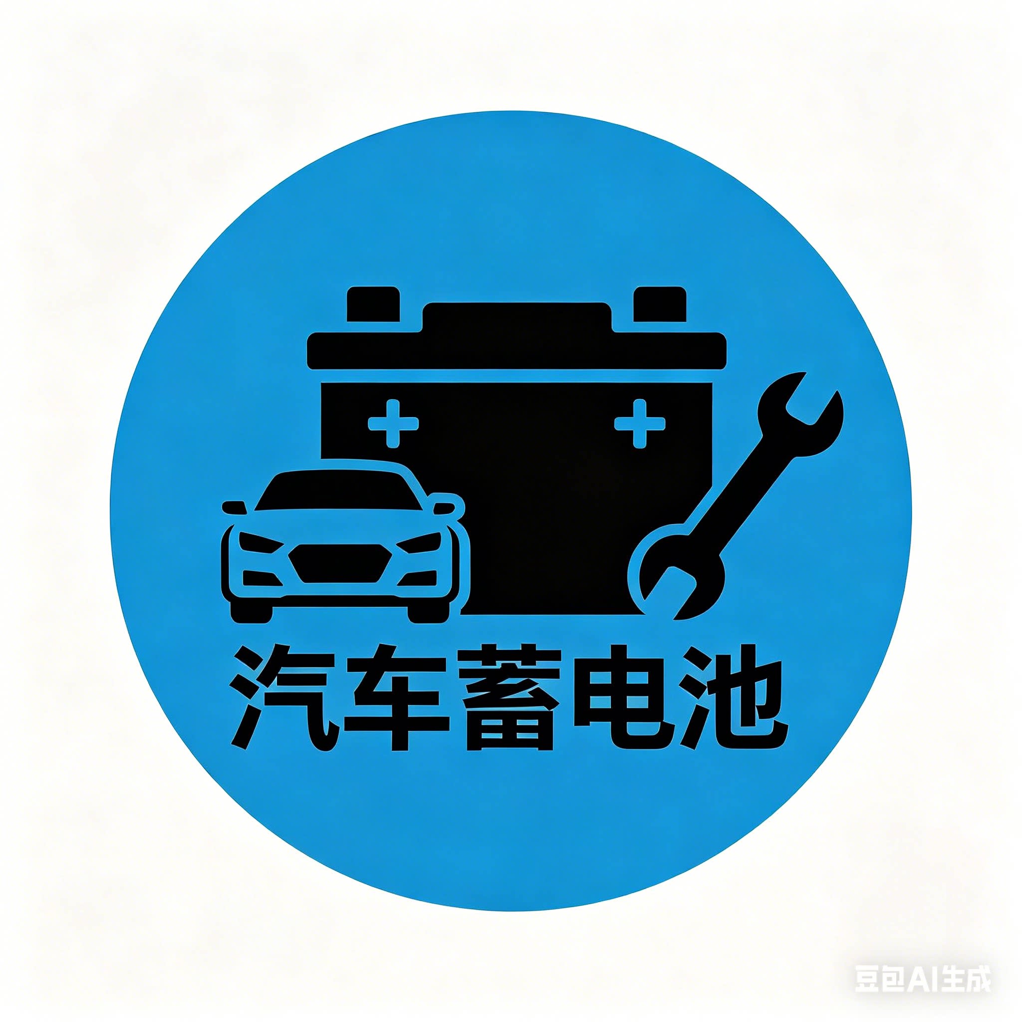 汽车蓄电池深圳服务站的LOGO