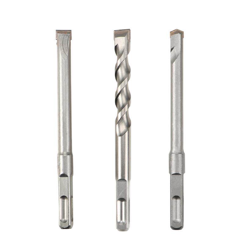 Electric hammer drill bit square handle 4 pit threaded concrete chisel wall angle alloy slotted wiring cement brick wall stone