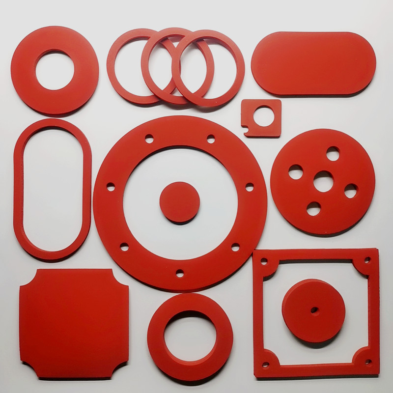 Foaming silicone gasket flame retardant and acid-proof high temperature fluorine rubber 3M self-adhesive back rubber flange sealing gasket plate
